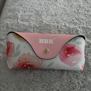 Pink Floral Women's Sunglasses Case
